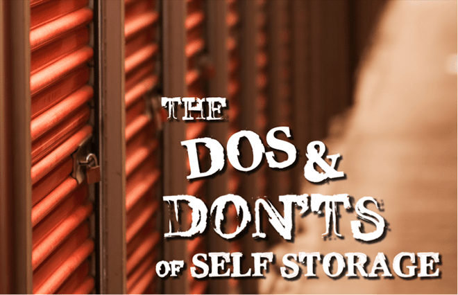 Dos and donts of self storage image